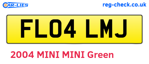 FL04LMJ are the vehicle registration plates.