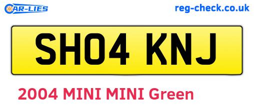 SH04KNJ are the vehicle registration plates.