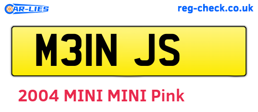 M31NJS are the vehicle registration plates.