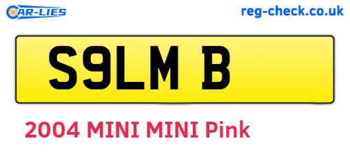 S9LMB are the vehicle registration plates.
