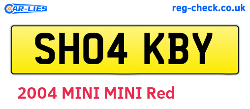 SH04KBY are the vehicle registration plates.