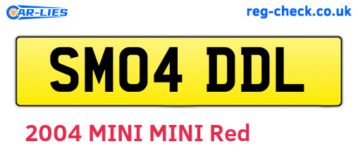 SM04DDL are the vehicle registration plates.