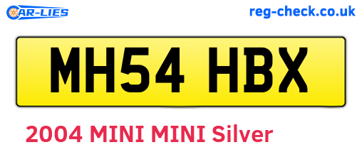 MH54HBX are the vehicle registration plates.