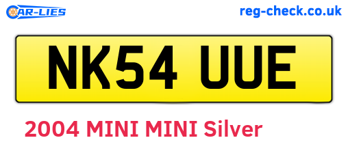 NK54UUE are the vehicle registration plates.