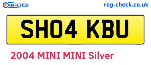 SH04KBU are the vehicle registration plates.