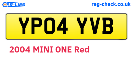 YP04YVB are the vehicle registration plates.