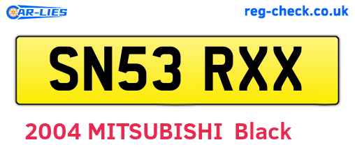 SN53RXX are the vehicle registration plates.