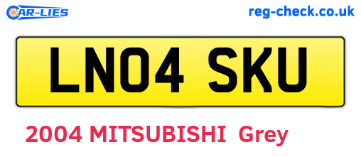 LN04SKU are the vehicle registration plates.