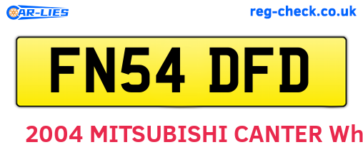 FN54DFD are the vehicle registration plates.