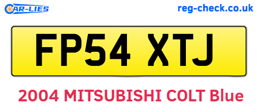 FP54XTJ are the vehicle registration plates.