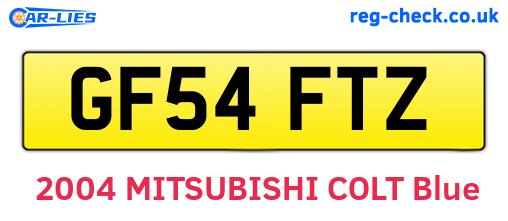 GF54FTZ are the vehicle registration plates.