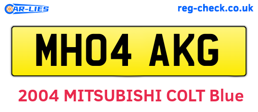 MH04AKG are the vehicle registration plates.