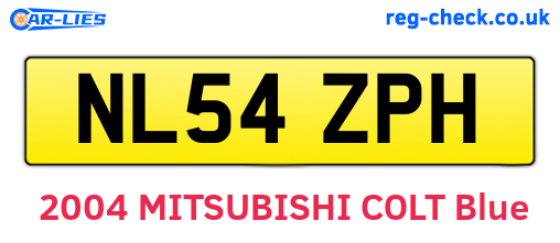 NL54ZPH are the vehicle registration plates.