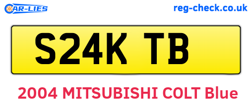 S24KTB are the vehicle registration plates.