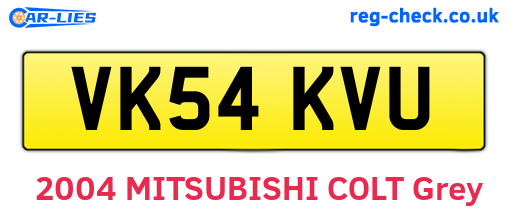 VK54KVU are the vehicle registration plates.
