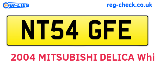 NT54GFE are the vehicle registration plates.