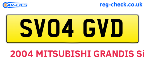 SV04GVD are the vehicle registration plates.