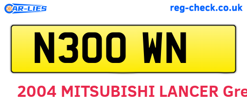 N30OWN are the vehicle registration plates.