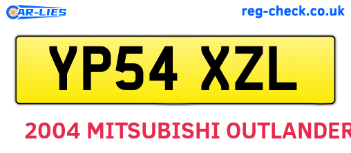 YP54XZL are the vehicle registration plates.