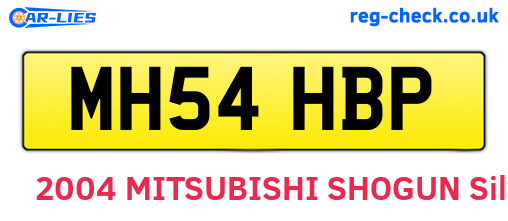 MH54HBP are the vehicle registration plates.