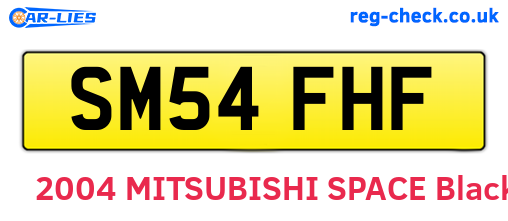 SM54FHF are the vehicle registration plates.