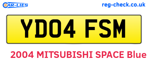 YD04FSM are the vehicle registration plates.