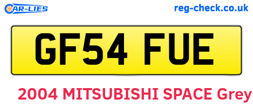 GF54FUE are the vehicle registration plates.