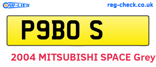 P9BOS are the vehicle registration plates.