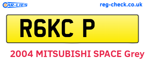 R6KCP are the vehicle registration plates.