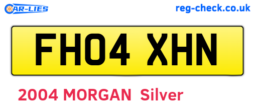 FH04XHN are the vehicle registration plates.