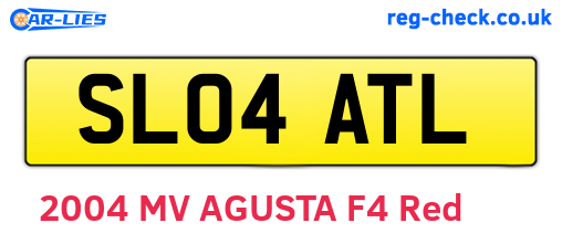 SL04ATL are the vehicle registration plates.