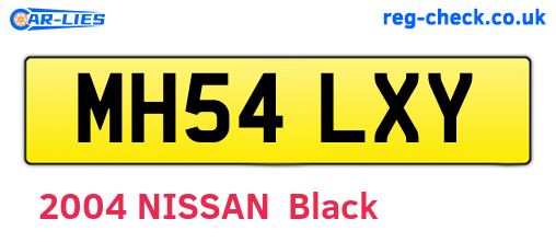 MH54LXY are the vehicle registration plates.