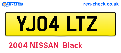 YJ04LTZ are the vehicle registration plates.