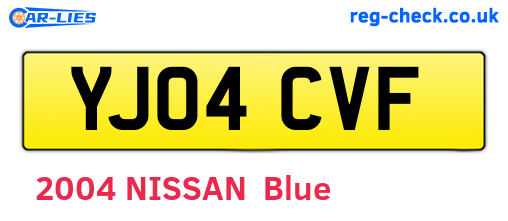 YJ04CVF are the vehicle registration plates.