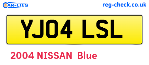 YJ04LSL are the vehicle registration plates.