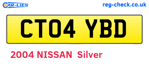 CT04YBD are the vehicle registration plates.