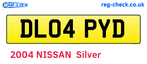 DL04PYD are the vehicle registration plates.
