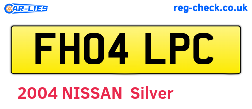 FH04LPC are the vehicle registration plates.