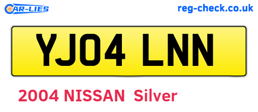 YJ04LNN are the vehicle registration plates.