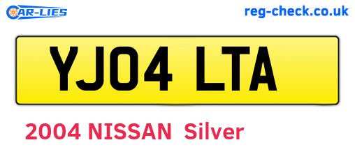 YJ04LTA are the vehicle registration plates.