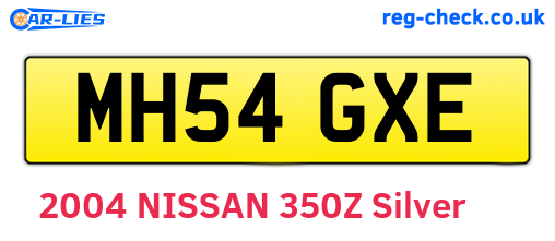 MH54GXE are the vehicle registration plates.