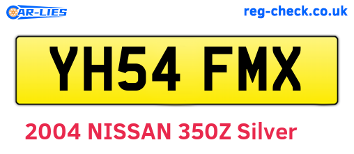 YH54FMX are the vehicle registration plates.