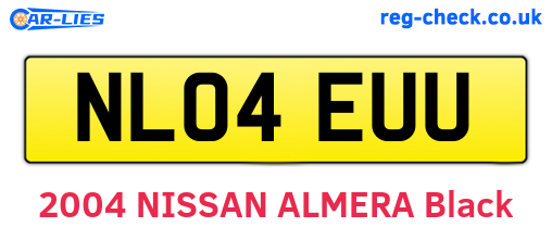 NL04EUU are the vehicle registration plates.