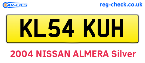 KL54KUH are the vehicle registration plates.