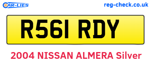 R561RDY are the vehicle registration plates.