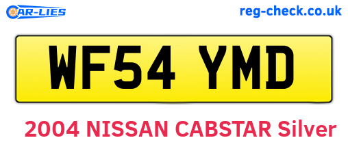WF54YMD are the vehicle registration plates.