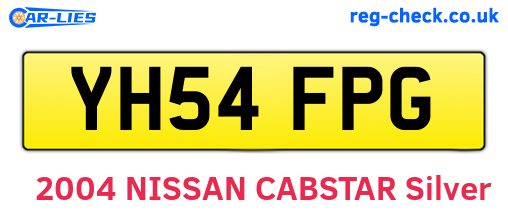 YH54FPG are the vehicle registration plates.