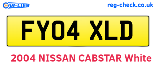 FY04XLD are the vehicle registration plates.