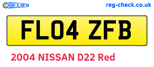 FL04ZFB are the vehicle registration plates.