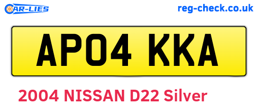 AP04KKA are the vehicle registration plates.